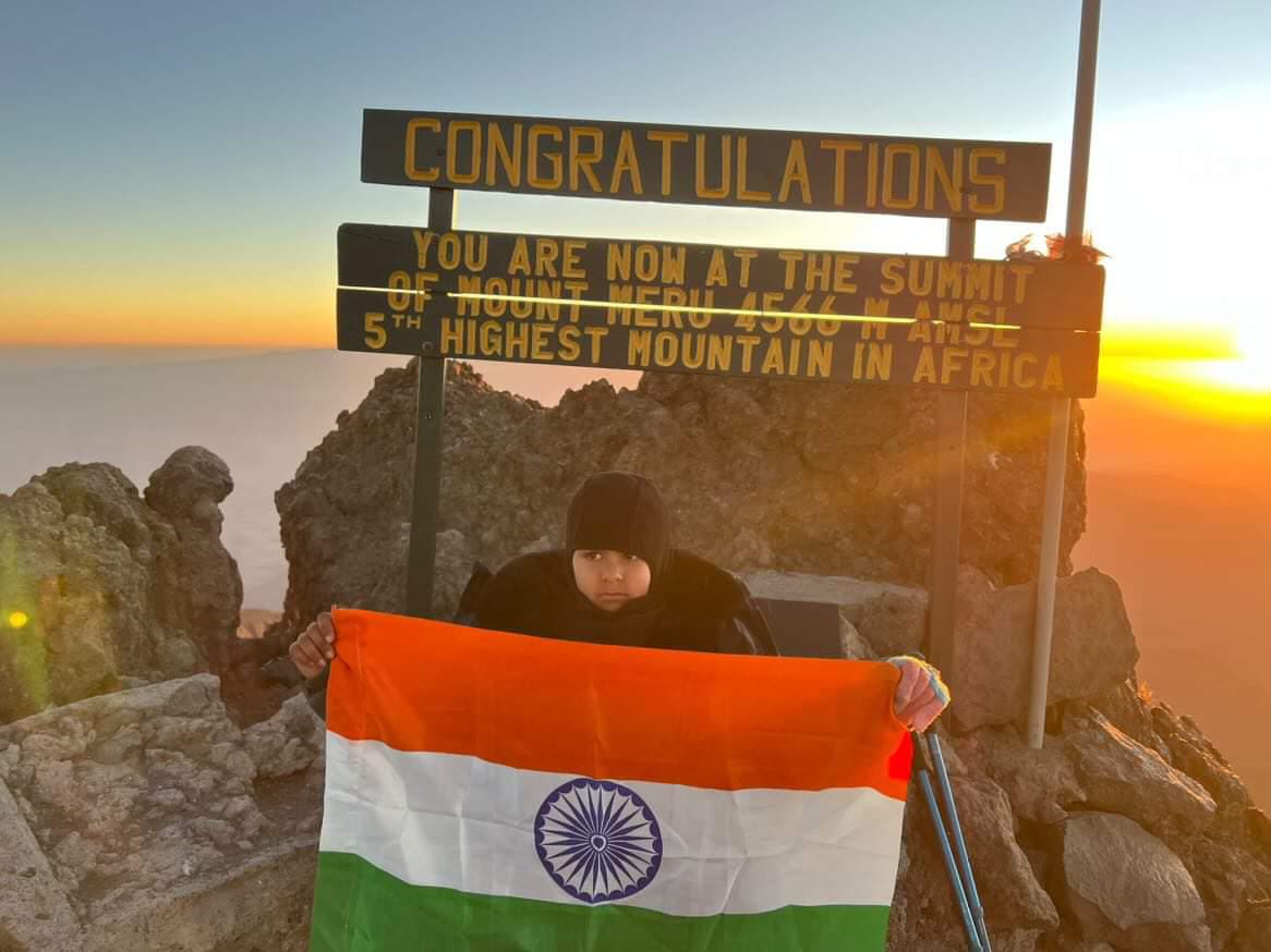 Sienna Chopra set a world record by climbing the Mount Meru within 39 hours