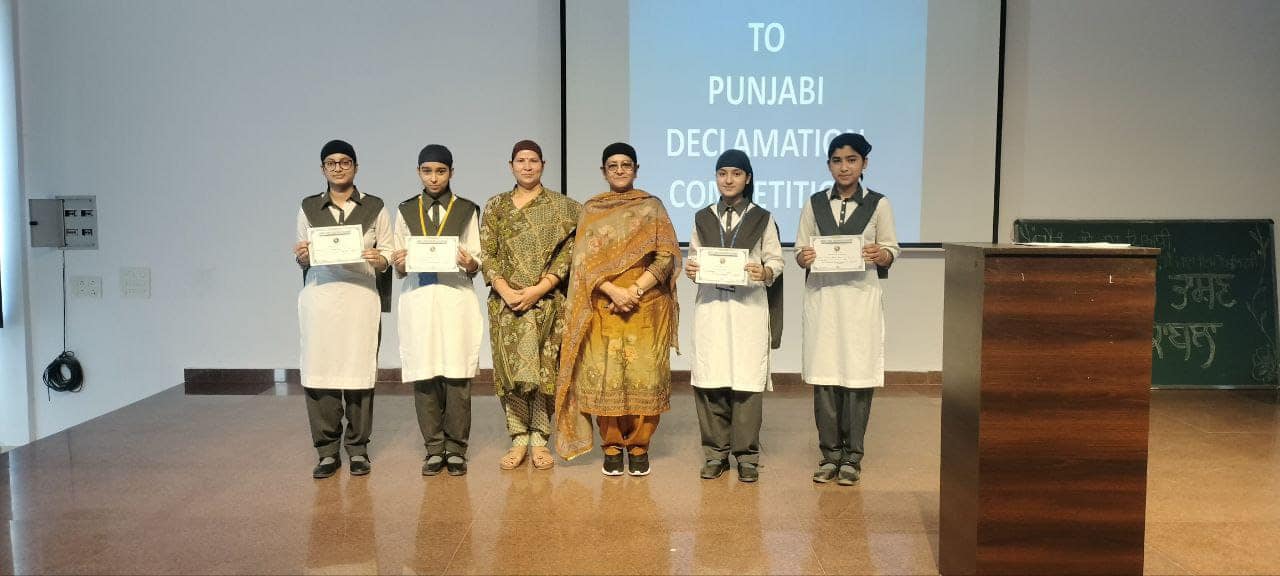 Amrit Indo Canadian Academy conducted a Punjabi Declamation Contest in April 2024