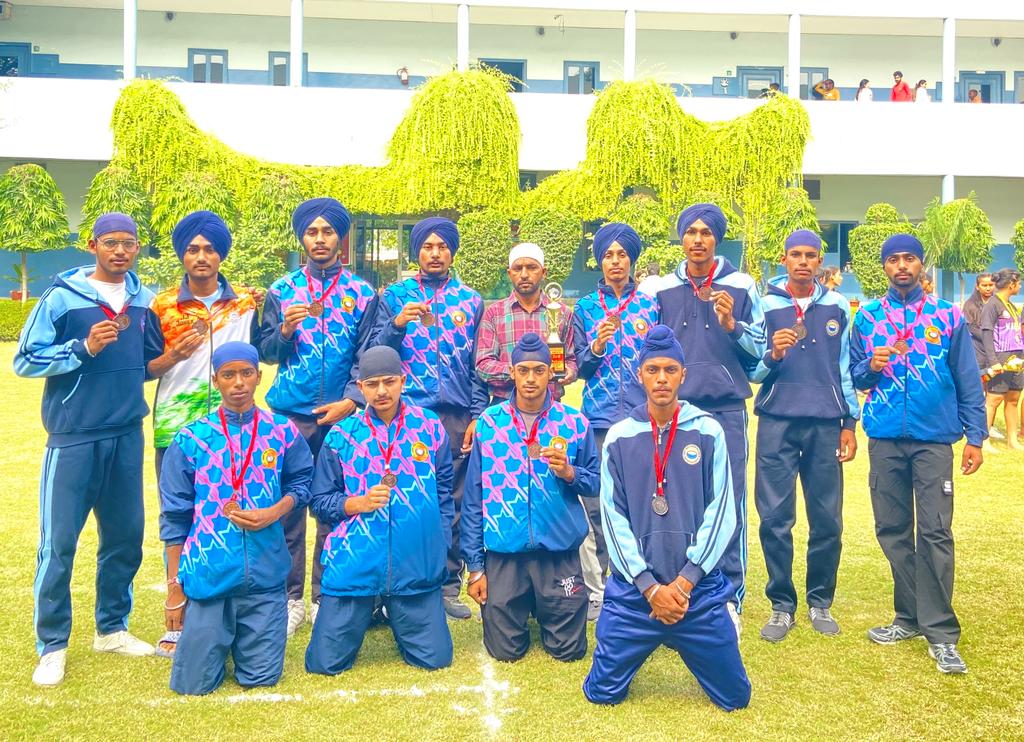 In Kabaddi CBSE Cluster 18 North Zone held at Saint Kabir Gurukul school Jalalabad Under 19 boys team got 3rd position